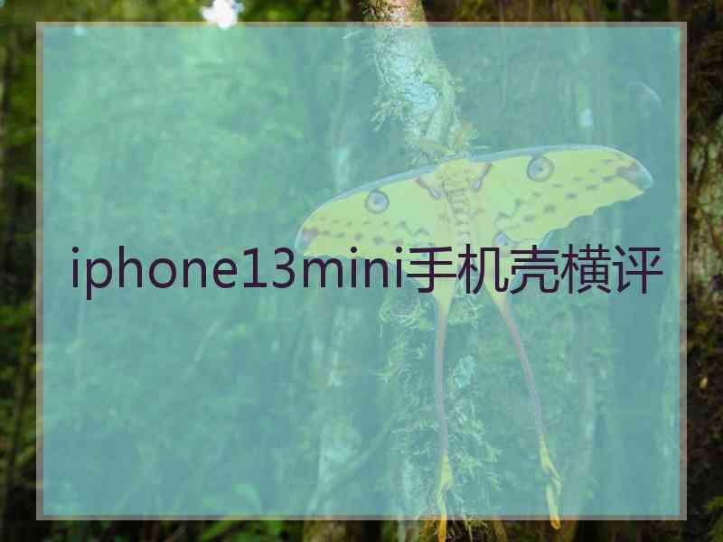 iphone13mini手机壳横评