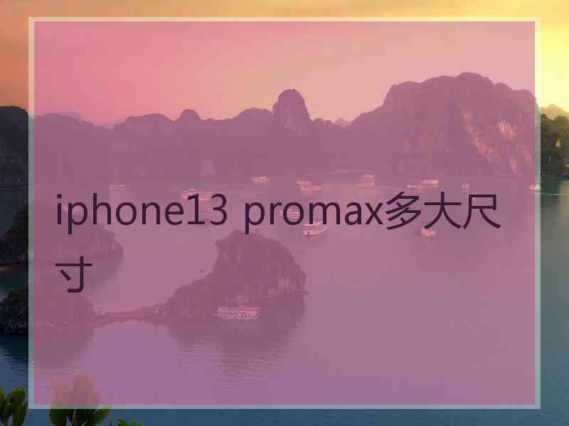 iphone13 promax多大尺寸