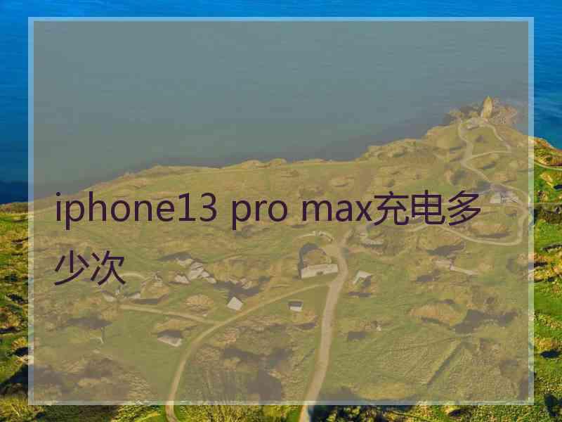 iphone13 pro max充电多少次