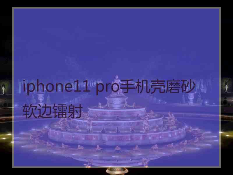 iphone11 pro手机壳磨砂软边镭射