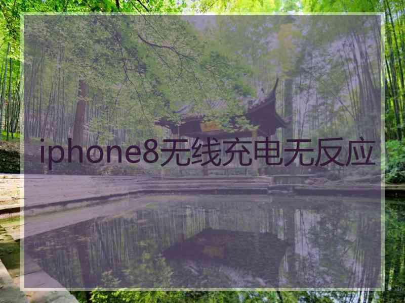 iphone8无线充电无反应