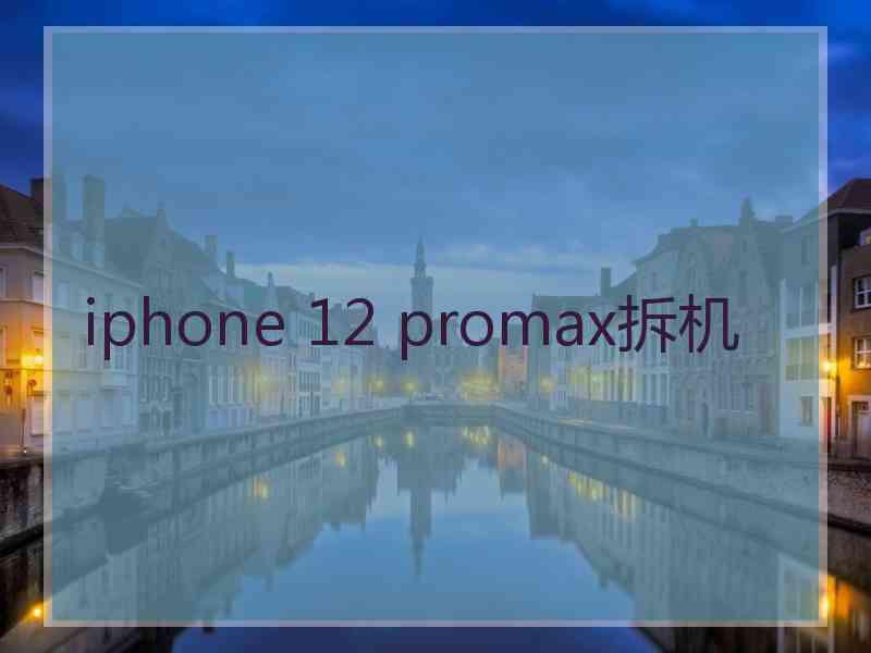 iphone 12 promax拆机