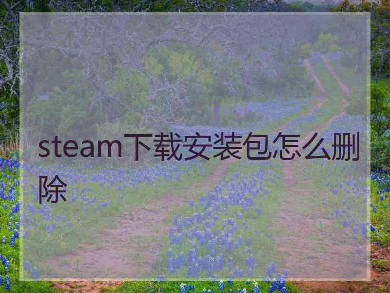 steam下载安装包怎么删除