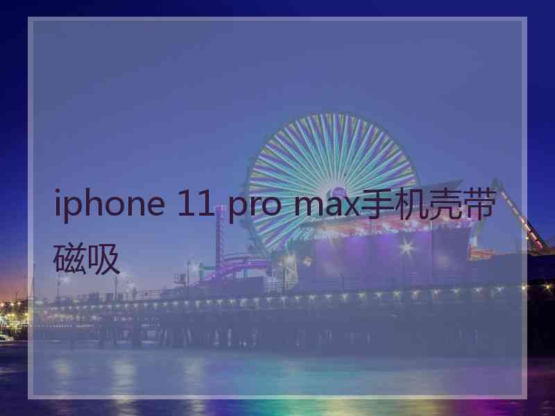 iphone 11 pro max手机壳带磁吸