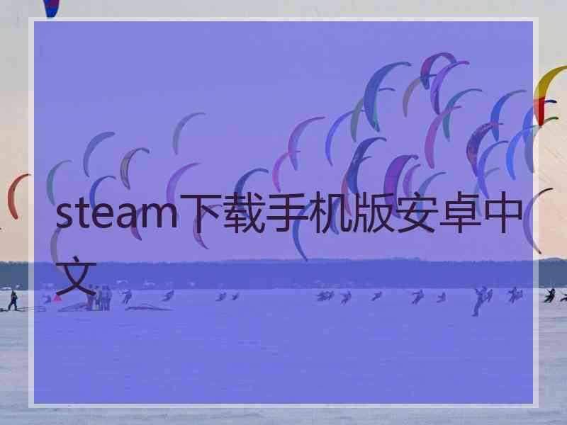 steam下载手机版安卓中文