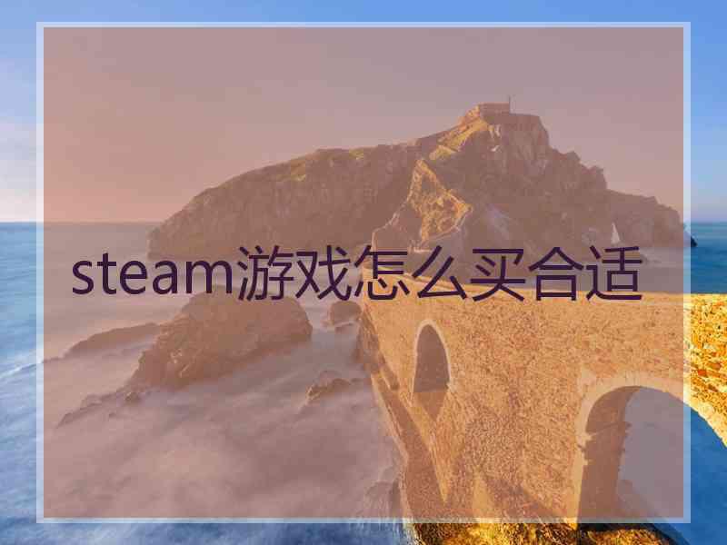 steam游戏怎么买合适