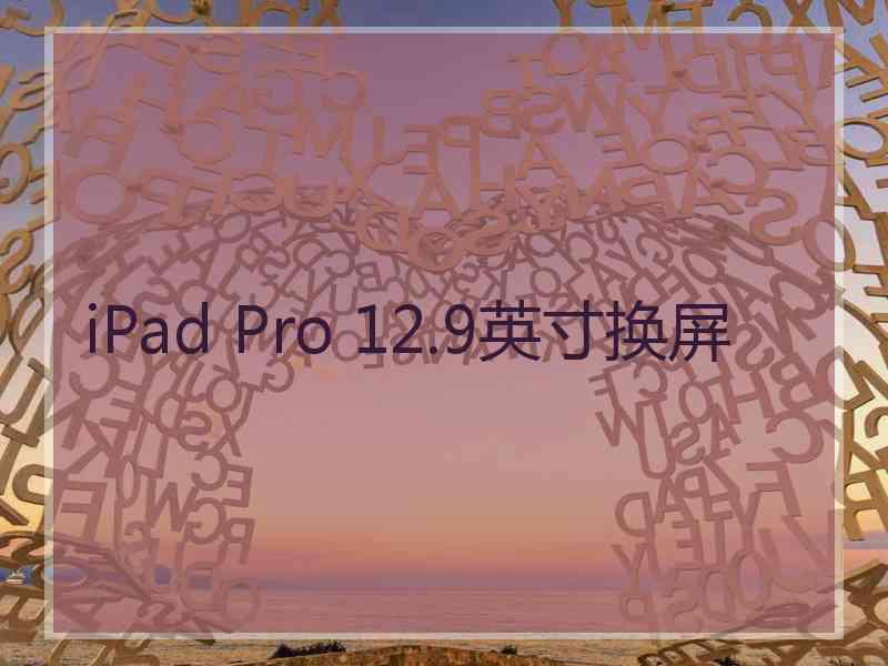 iPad Pro 12.9英寸换屏