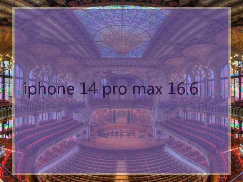 iphone 14 pro max 16.6