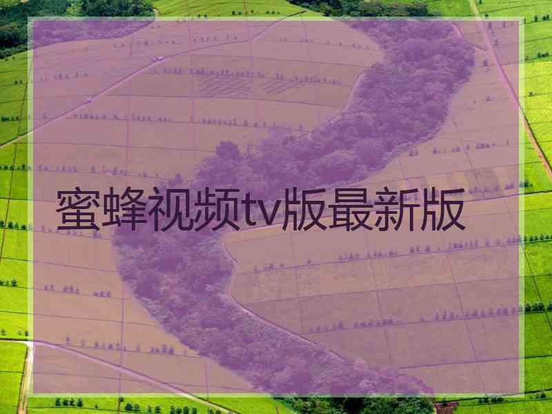 蜜蜂视频tv版最新版