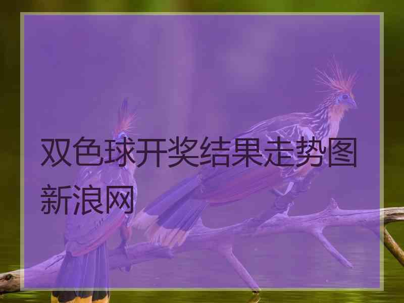 双色球开奖结果走势图新浪网