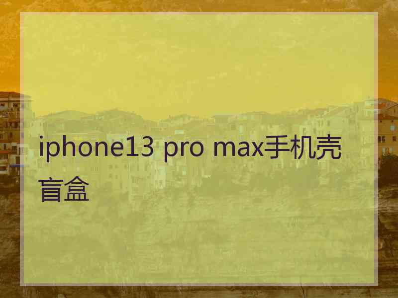 iphone13 pro max手机壳盲盒