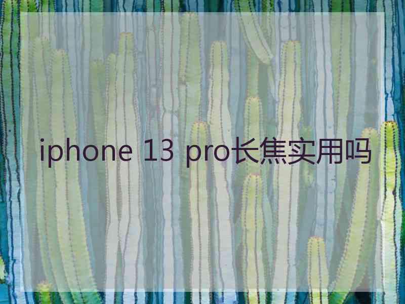 iphone 13 pro长焦实用吗