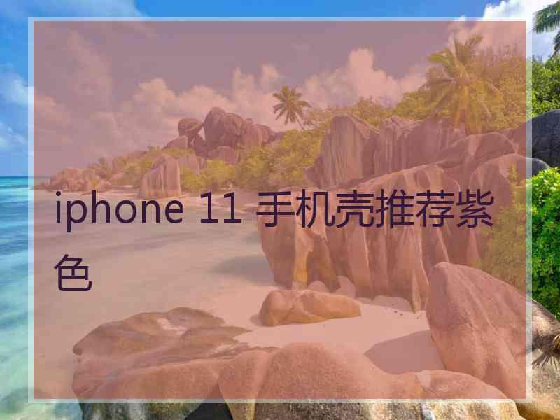 iphone 11 手机壳推荐紫色