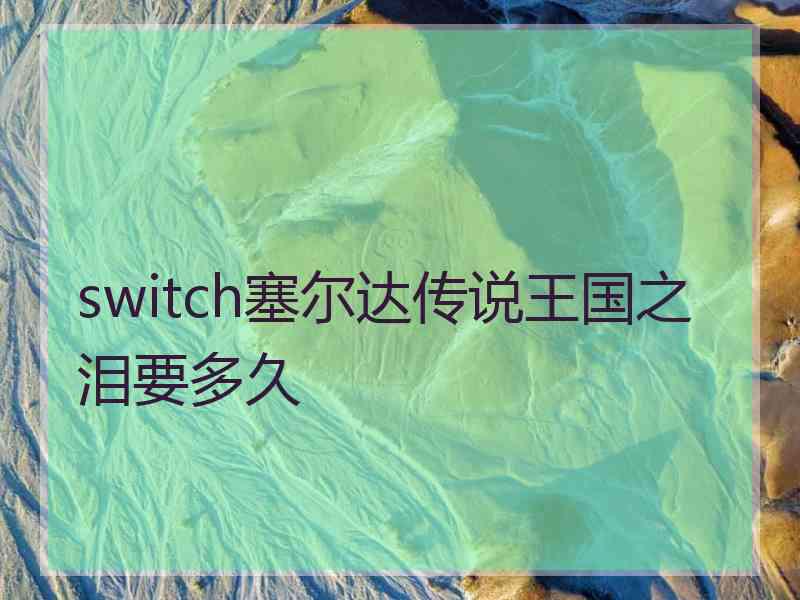 switch塞尔达传说王国之泪要多久