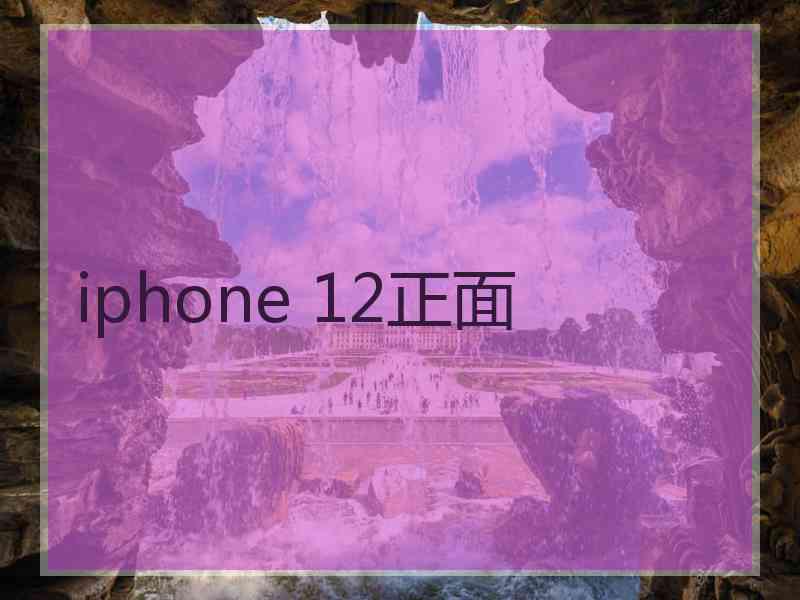 iphone 12正面