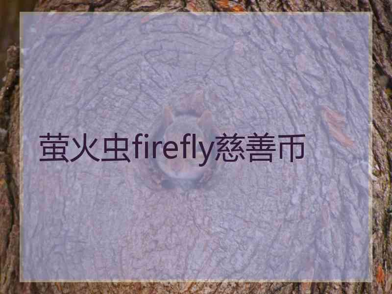 萤火虫firefly慈善币