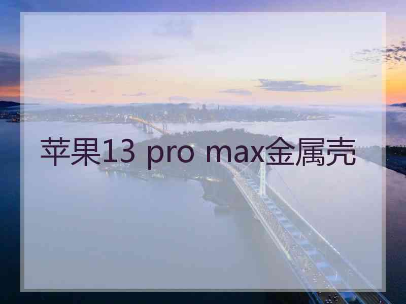 苹果13 pro max金属壳