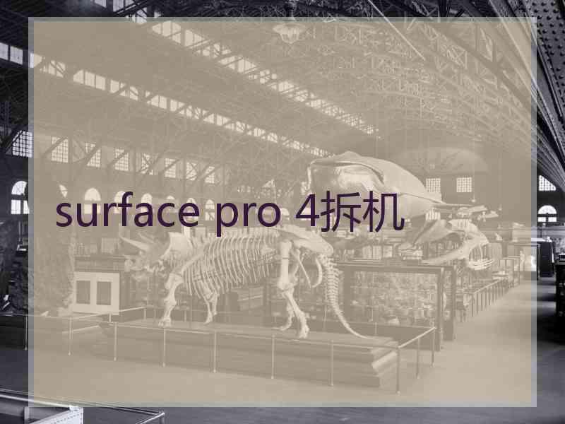 surface pro 4拆机