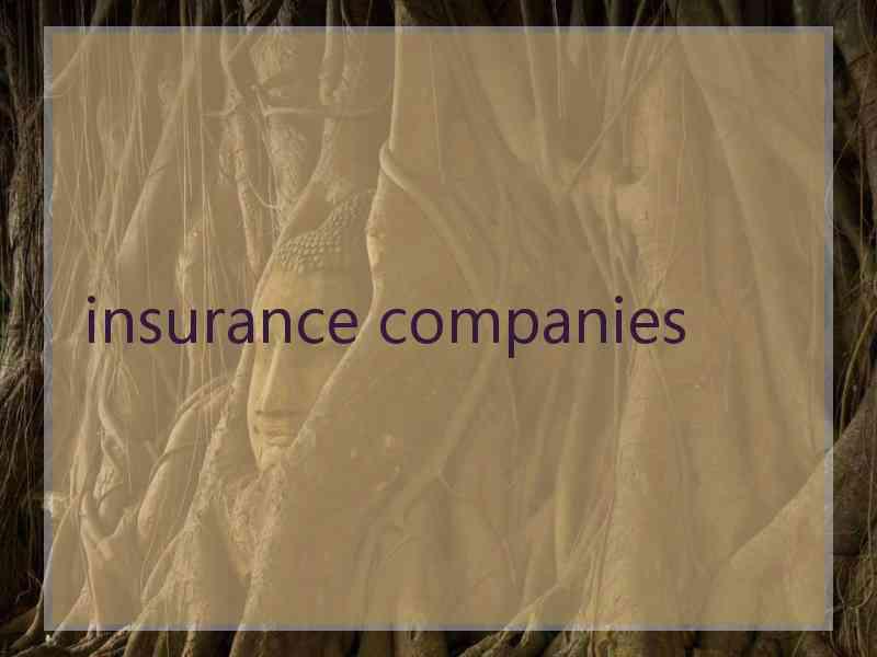 insurance companies