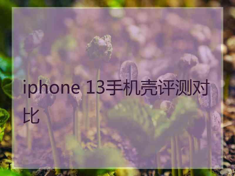 iphone 13手机壳评测对比