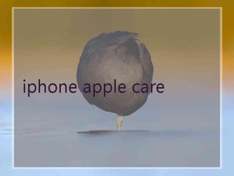 iphone apple care