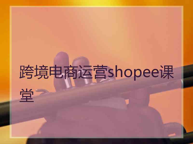 跨境电商运营shopee课堂