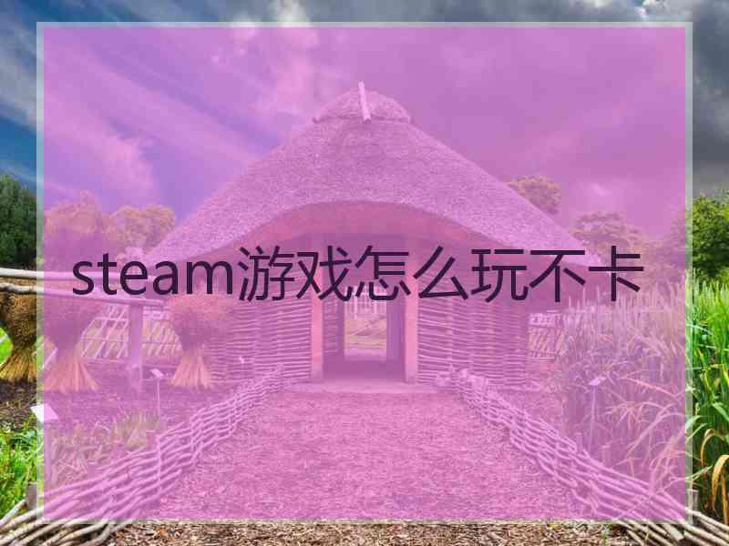 steam游戏怎么玩不卡