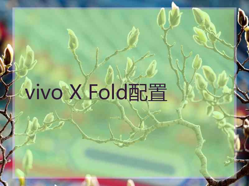 vivo X Fold配置