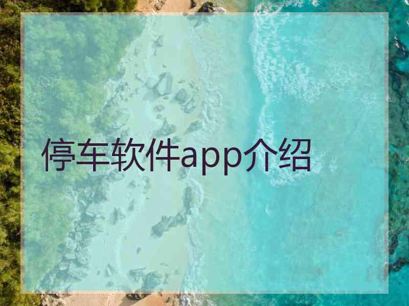 停车软件app介绍