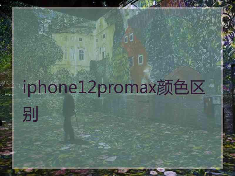 iphone12promax颜色区别