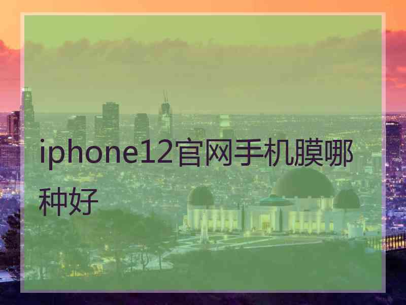 iphone12官网手机膜哪种好