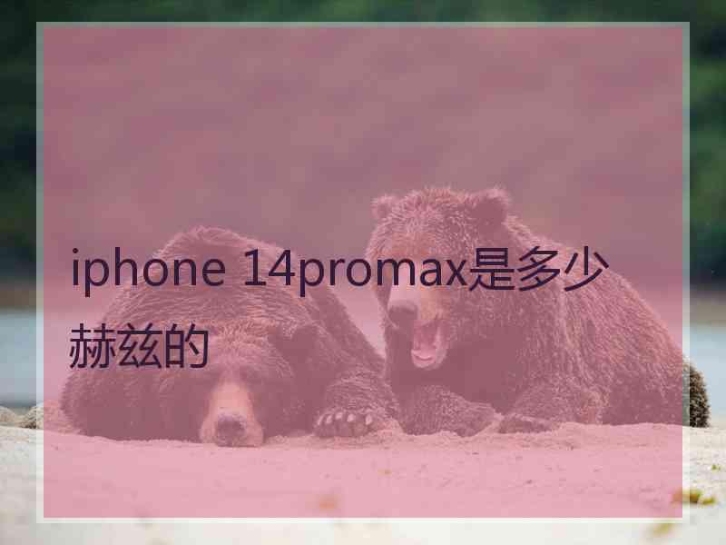 iphone 14promax是多少赫兹的