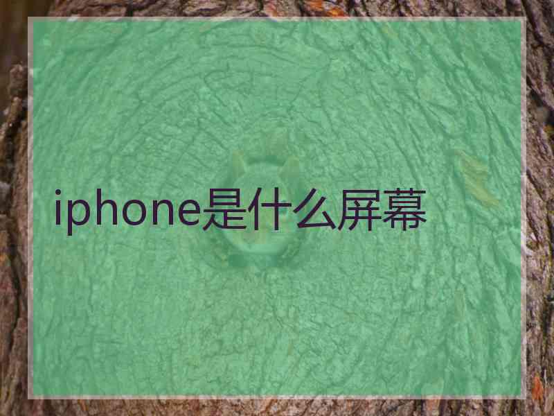 iphone是什么屏幕