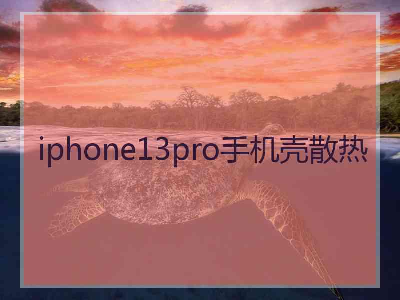 iphone13pro手机壳散热