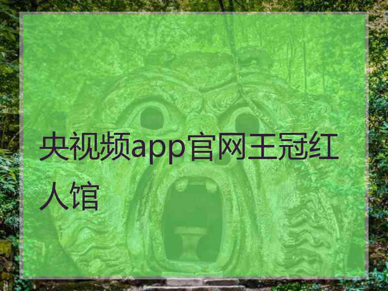 央视频app官网王冠红人馆