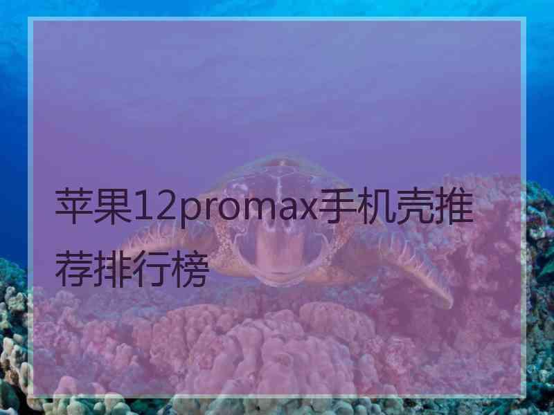 苹果12promax手机壳推荐排行榜