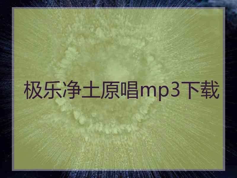 极乐净土原唱mp3下载