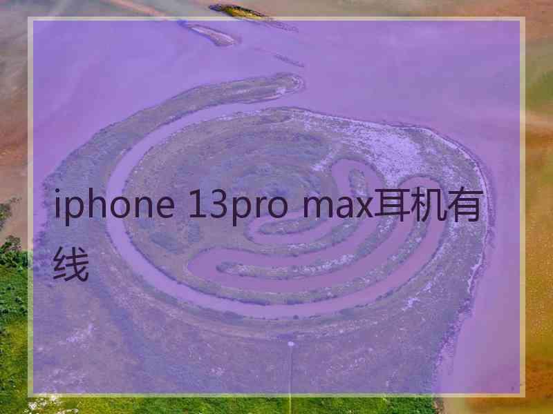 iphone 13pro max耳机有线