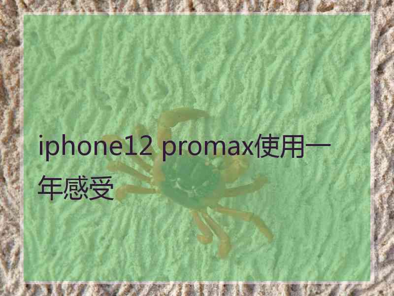 iphone12 promax使用一年感受