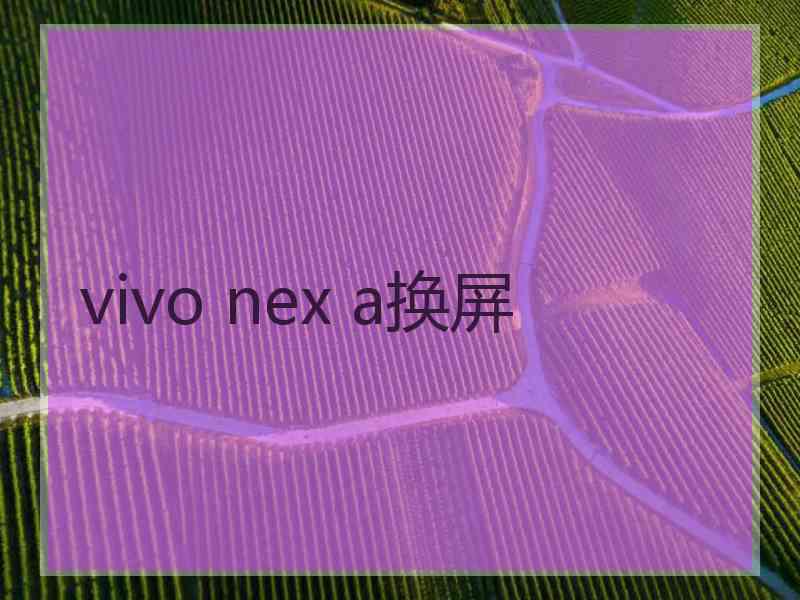 vivo nex a换屏