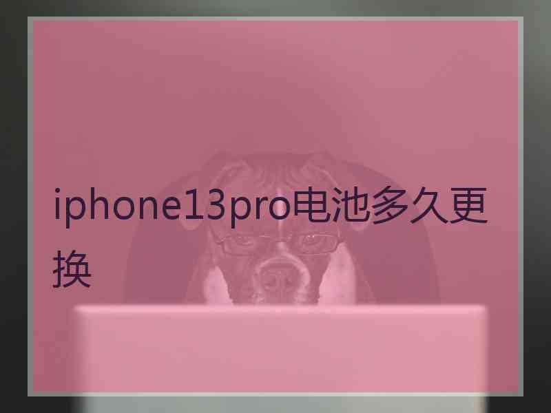 iphone13pro电池多久更换