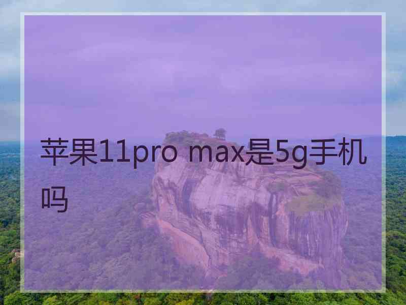 苹果11pro max是5g手机吗