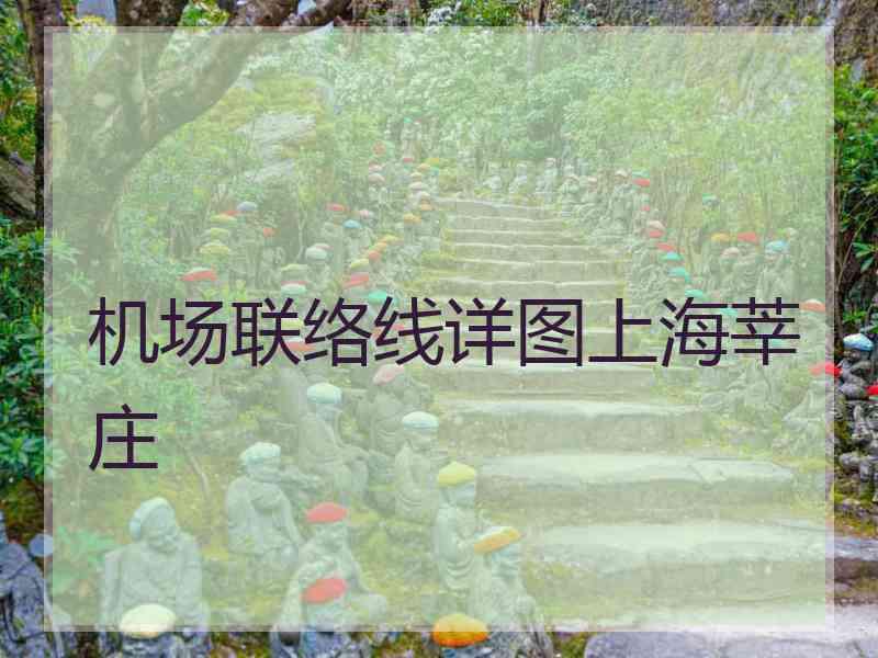 机场联络线详图上海莘庄