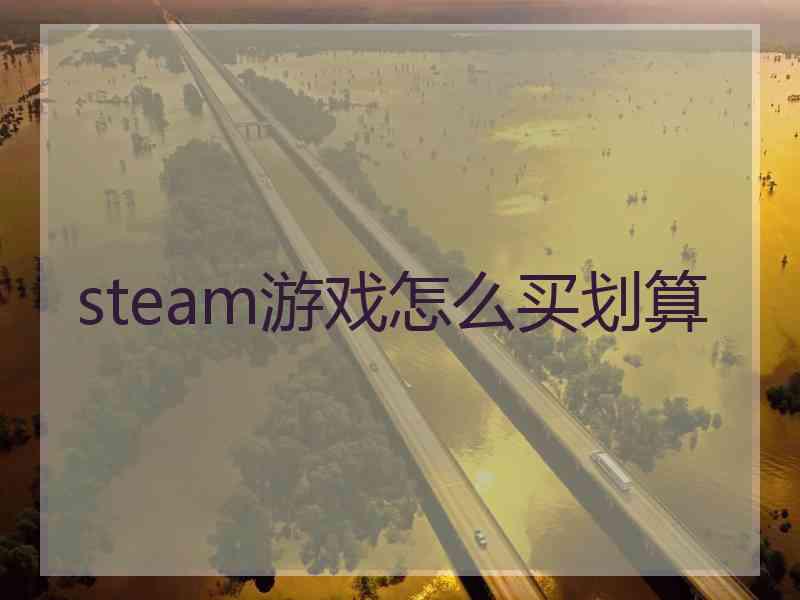 steam游戏怎么买划算