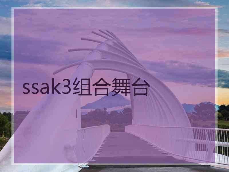 ssak3组合舞台