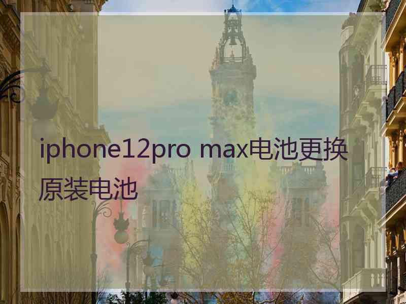 iphone12pro max电池更换原装电池