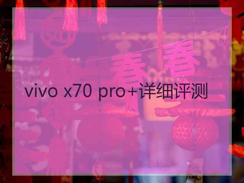 vivo x70 pro+详细评测