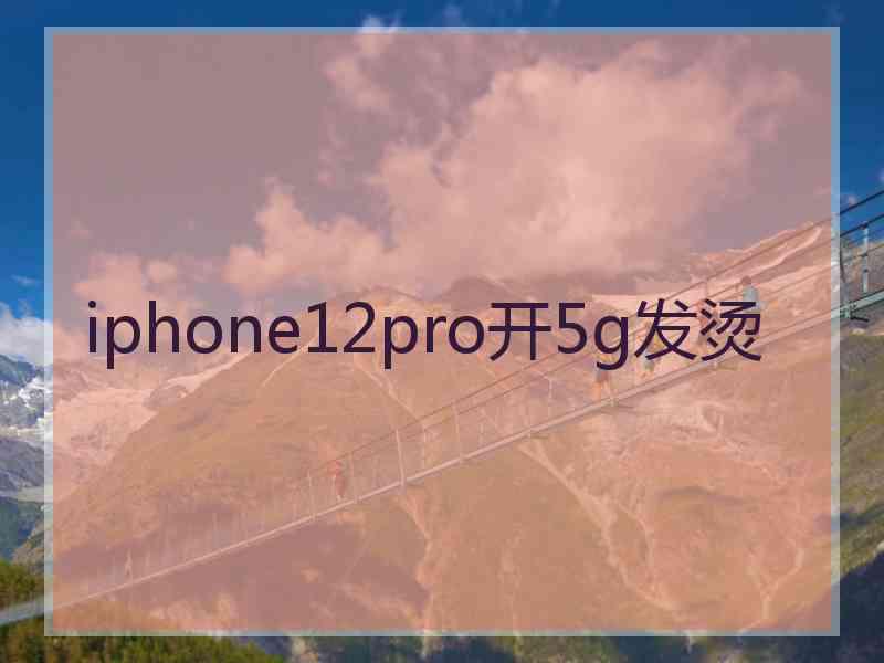 iphone12pro开5g发烫