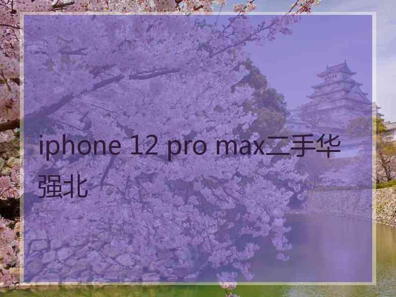 iphone 12 pro max二手华强北