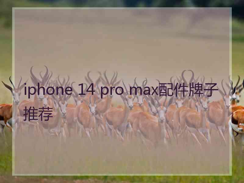 iphone 14 pro max配件牌子推荐